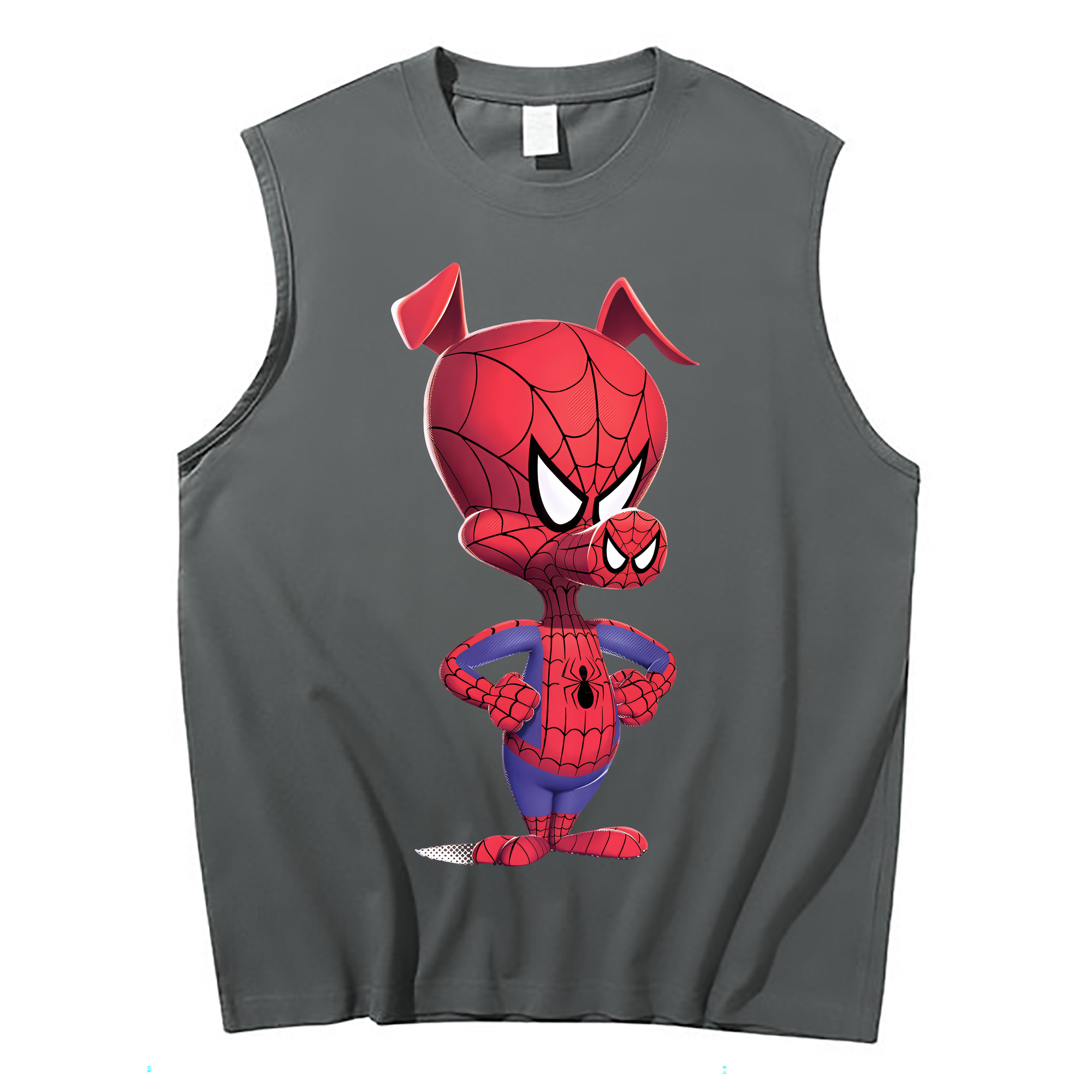 （画像用） Spider Man スパイダーマン コットン100％タンクトップ（フロントプリント）